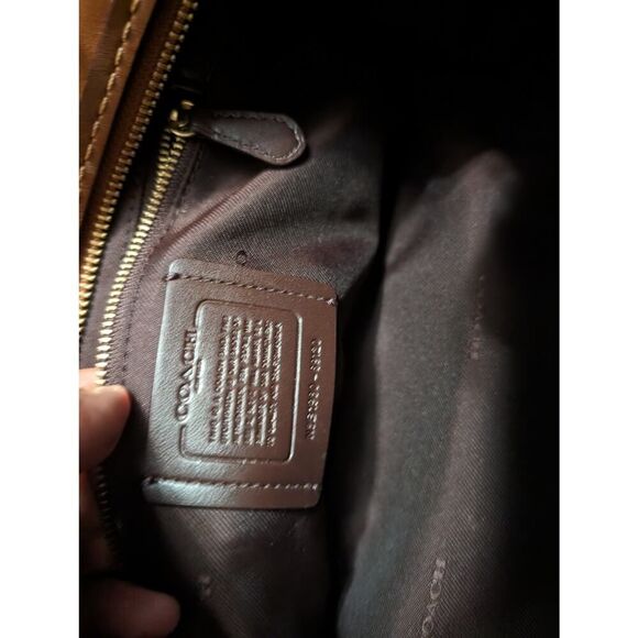 Coach Dreamer Brown Leather Satchel purse in excellent condition. - Picture 5 of 13